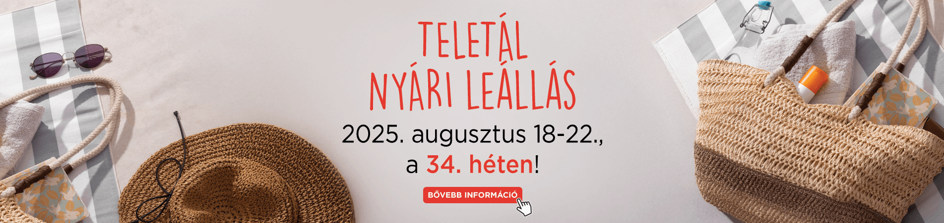 2025 Nyári leállás 